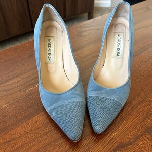 Nordstrom Women's Blue Suede Pumps